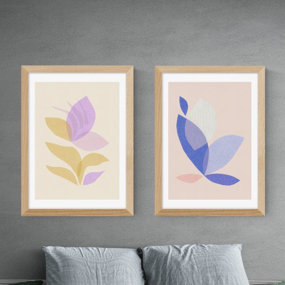 East End Prints Pastel Leaf Set of 2 Prints by Alisa Galitsyna - image 1