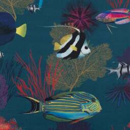 Reef Teal Blackout Roller Blind - thumbnail 2