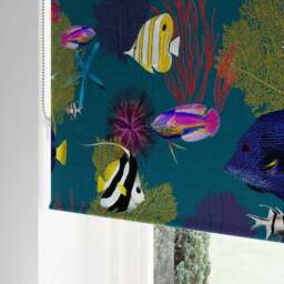Reef Teal Blackout Roller Blind - thumbnail 4