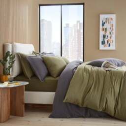 Elements 100% Cotton Jersey Plain Standard Pillowcase Pair - thumbnail 3