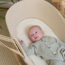 Clair De Lune Set of 2 Organic Moses Basket Sheets