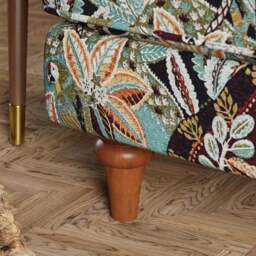 Beatrice II Jacquard Nature's Exhibitionists Snuggle Chair - thumbnail 4