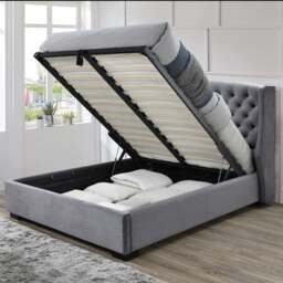 Ambassador Ottoman Bed Frame, Velvet - thumbnail 1