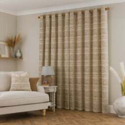 Brancaster Chenille Eyelet Curtains - thumbnail 4