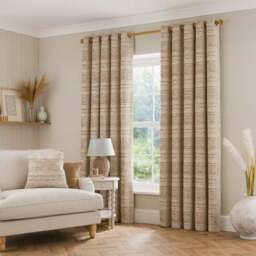 Brancaster Chenille Eyelet Curtains - thumbnail 2