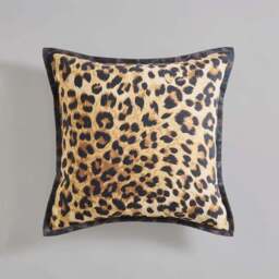 Leopard Print Square Cushion Cover - thumbnail 3