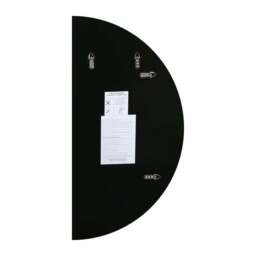 Lunae Frameless Half Circle Wall Mirror - thumbnail 3