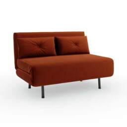 Phoebe Velvet Small Double 2 Seater Sofa Bed - thumbnail 6
