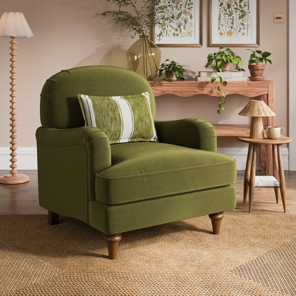 Beatrice II Velvet Armchair - image 1