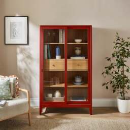 Winslow Glazed Display Cabinet - thumbnail 1