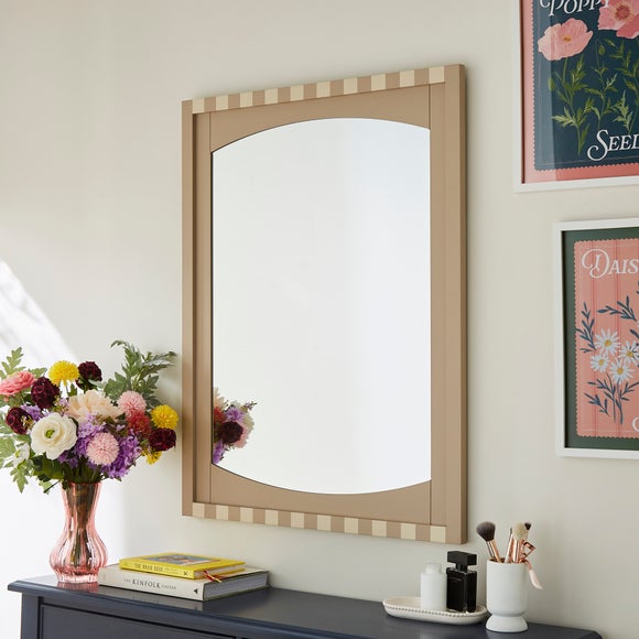 Beatrice Striped Rectangle Wall Mirror - image 1