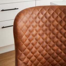 Montreal Counter Height Bar Stool, Faux Leather - thumbnail 3