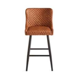 Montreal Counter Height Bar Stool, Faux Leather - thumbnail 5