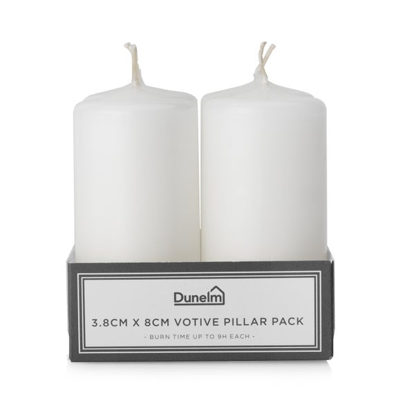 Set of 4 Votive Pillar Candles
