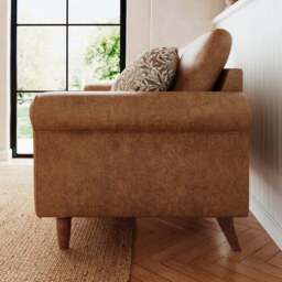 Maeve Compact Faux Leather 2 Seater Sofa - thumbnail 2
