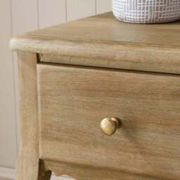 Giselle 1 Drawer Bedside Table, Mango Wood - thumbnail 5