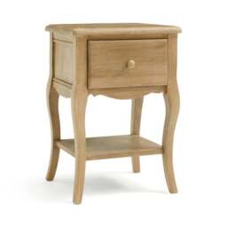 Giselle 1 Drawer Bedside Table, Mango Wood - thumbnail 6