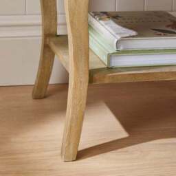 Giselle 1 Drawer Bedside Table, Mango Wood - thumbnail 4