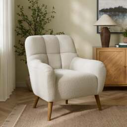 Jase Boucle Quilted Back Armchair