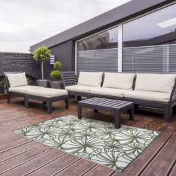Fallen Fruits Floral Outdoor Rug - thumbnail 1