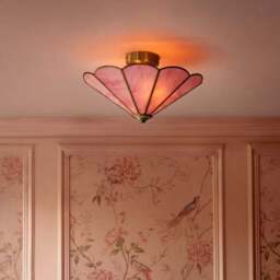 Colette Mid Century 2 Light Flush Ceiling Light - thumbnail 2