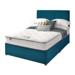 Silentnight Divan Bed With Francisco Velvet Headboard and 800 Pocket Sprung Mattress - thumbnail 3