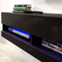 "Galicia Wide TV Unit with Shelving for TVs up to 65""" - thumbnail 3