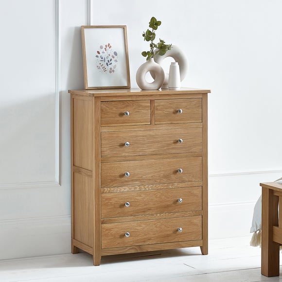 Jenkins 6 Drawer Chest, Oak - image 1