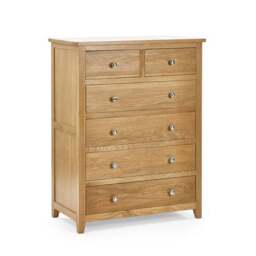 Jenkins 6 Drawer Chest, Oak - thumbnail 2