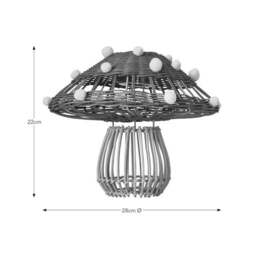 Toadstool Rattan Easy Fit Pendant Shade - thumbnail 4