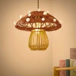 Toadstool Rattan Easy Fit Pendant Shade - thumbnail 2