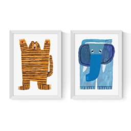 East End Prints Set of 2 Roar and Stomp Stomp Prints - thumbnail 2