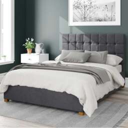 Sinatra Plush Velvet Ottoman Bed Frame - thumbnail 1