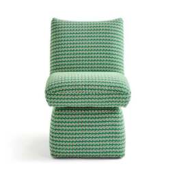 Yinka Ilori Swivel Dining Chair, Sweet Flows Green Fabric - thumbnail 6