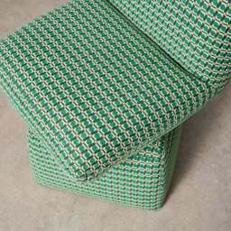 Yinka Ilori Swivel Dining Chair, Sweet Flows Green Fabric - thumbnail 4