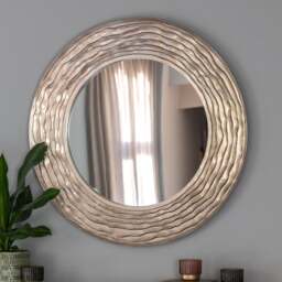 Cedar and Sage Aurelia Round Wall Mirror