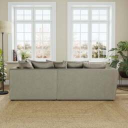 Blake Curved Arm Opulent Velvet Corner Chaise Sofa - thumbnail 3