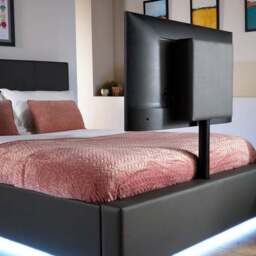 XR Living Ava TV Bed with LED Lights and TV Mount - thumbnail 2