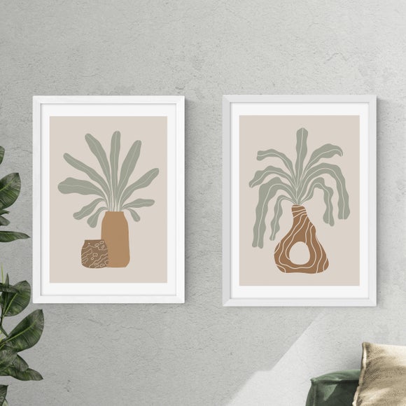 Set of 2 East End Prints Modern Vase Framed Prints - image 1