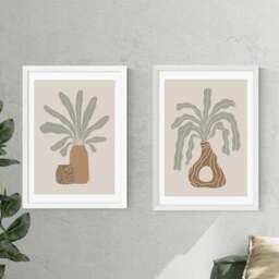 Set of 2 East End Prints Modern Vase Framed Prints - thumbnail 1