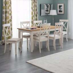 Davenport Set of 2 Dining Chairs, Faux Suede - thumbnail 5