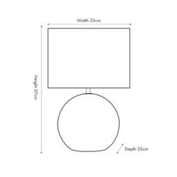 Viejo Stone Effect Ceramic Table Lamp - thumbnail 5