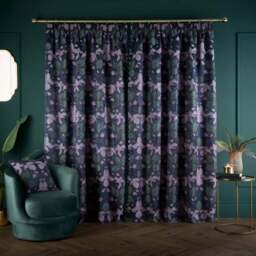 Nouveau Iris Pencil Pleat Curtains - thumbnail 4