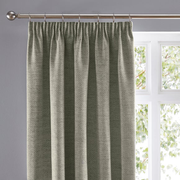 Churchgate Swithland Herringbone Pencil Pleat Curtains - image 1