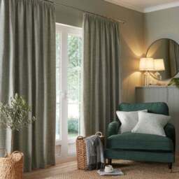 Churchgate Swithland Herringbone Pencil Pleat Curtains - thumbnail 2