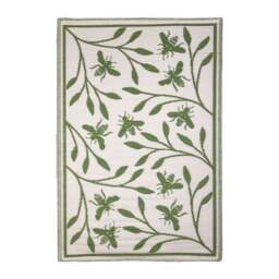 Fallen Fruits Bee Print Outdoor Rug - thumbnail 1