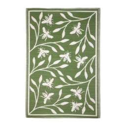Fallen Fruits Bee Print Outdoor Rug - thumbnail 2