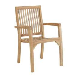 Return - Set of 2 Teak Stacking Chairs - thumbnail 5