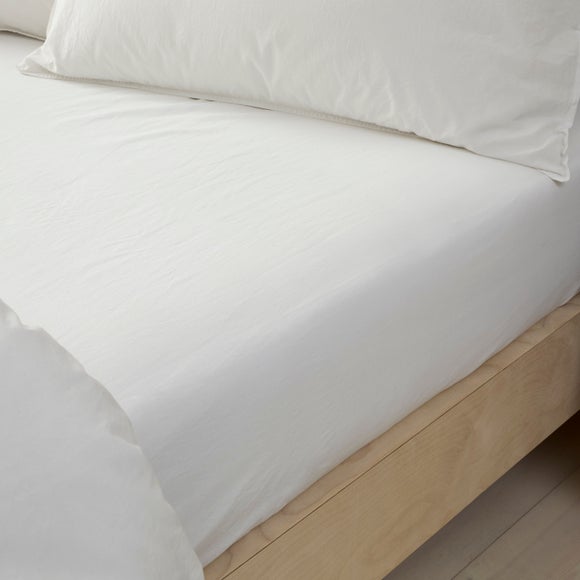 Soft Washed Cotton Fitted Sheet - image 1