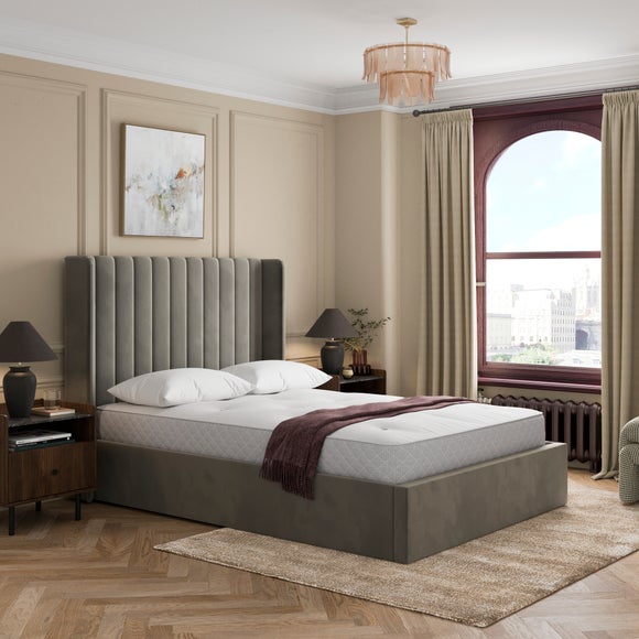 Alara Velvet Ottoman Bed - image 1
